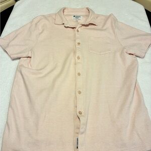 Sperry Light Pink Casual Button-Down Shirt